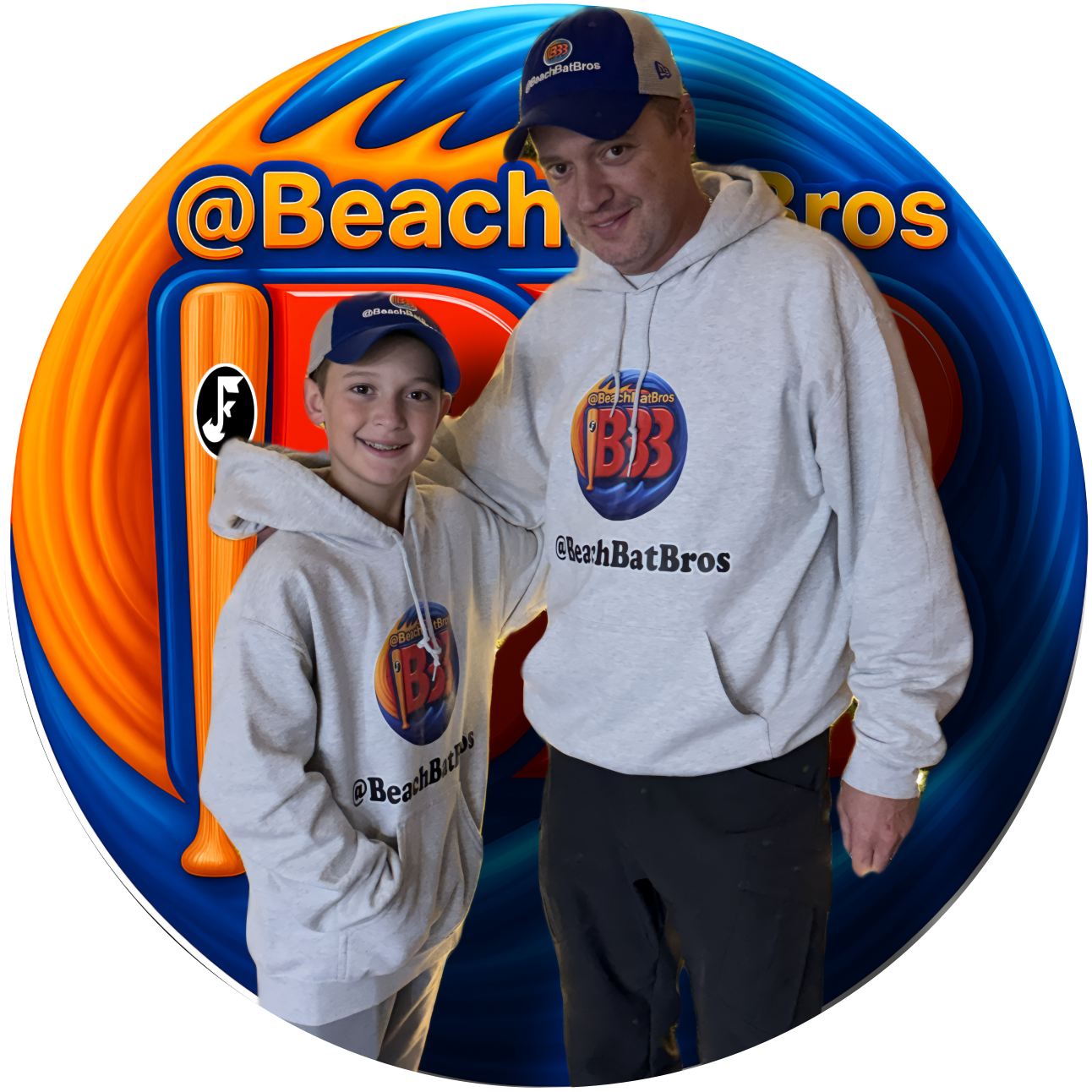 Adult Large Gildan @BeachBatBros Hoodie (Copy)